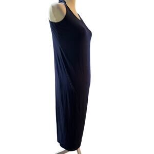Eileen Fisher Long Tank Slip Dress.
Navy with a 46" length.